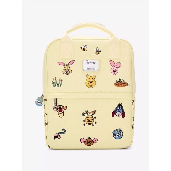 Loungefly Disney Winnie the Pooh Embroidered Characters Canvas Mini Backpack main image 3